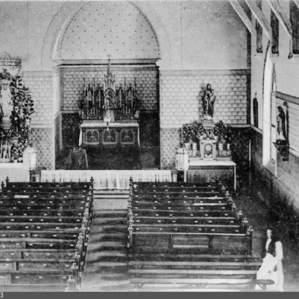 Interior de la iglesia Sta. Maria, Sta. Cruz